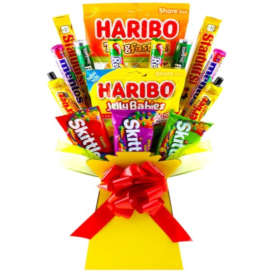 Fruity & Fizzy Sweets Bouquet Hamper Gift