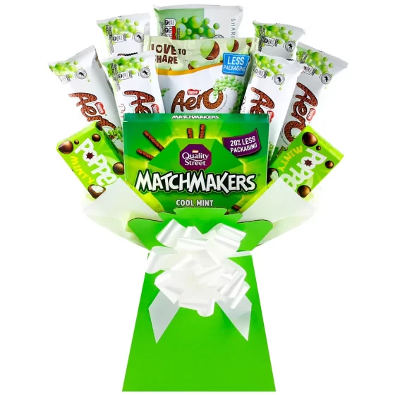 Mint Chocolate Bouquet - Mint Aero, Matchmakers & Poppets