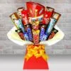 Celebrations Chocolate Bouquet, Mars, Snickers, Teasers, Bounty, Milkyway, Twix, Galaxy Smooth, Galaxy Caramel