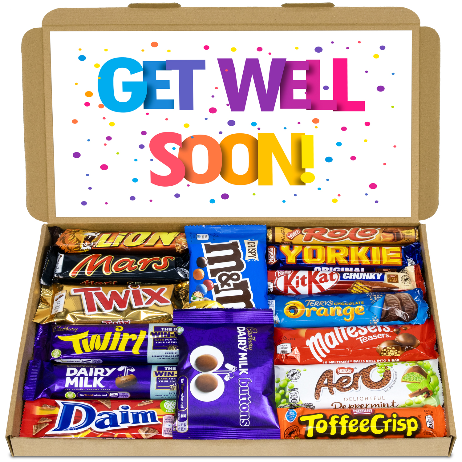 Get Well Soon Gift - XL Variety Chocolate Selection Box Letterbox Hamper Gift