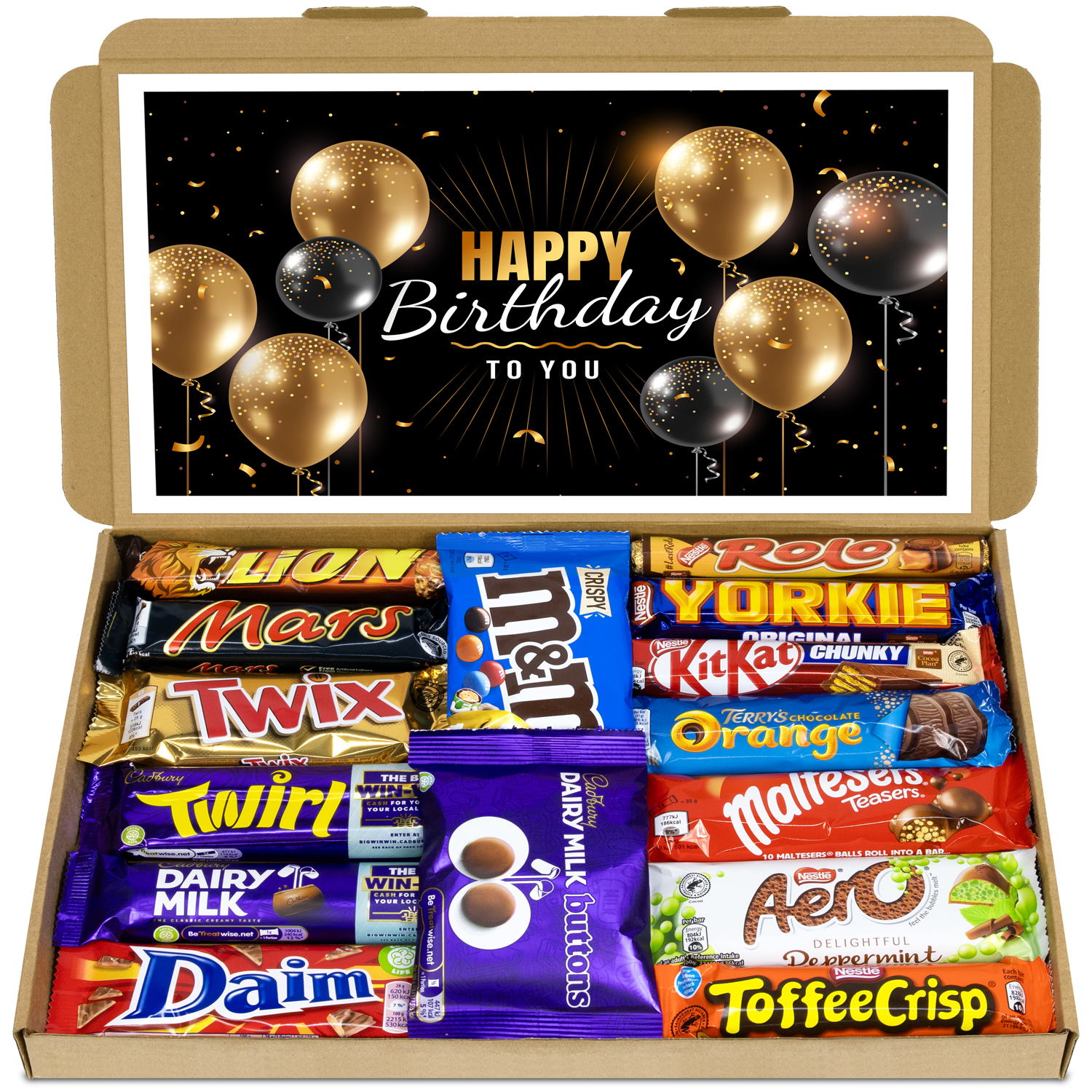 Happy Birthday Gift - XL Variety Chocolate Selection Box Letterbox Hamper Gift