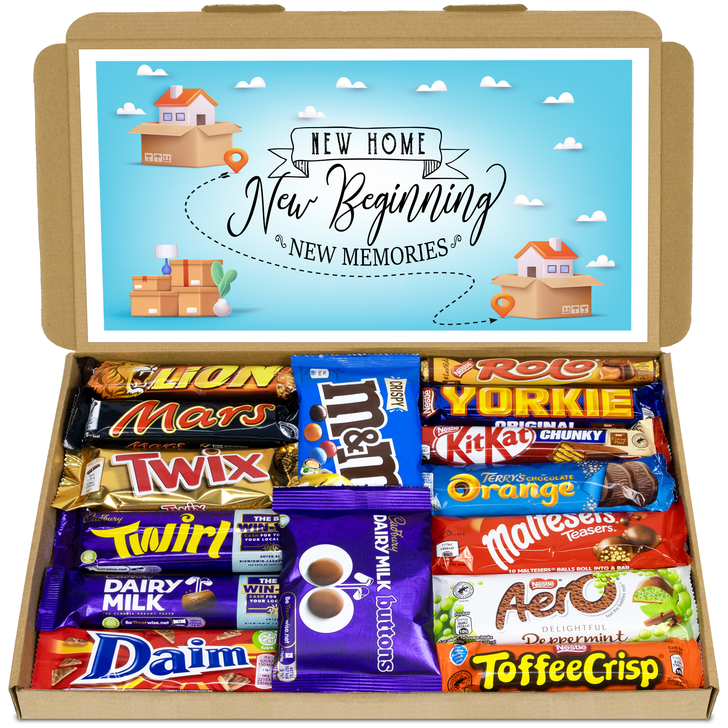 New Home Gift - XL Variety Chocolate Selection Box Letterbox Hamper Moving in Gift
